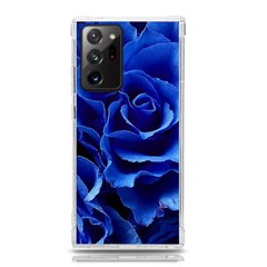 Blue Roses Flowers Plant Romance Blossom Bloom Nature Flora Petals Samsung Galaxy Note 20 Ultra Tpu Uv Case by pakminggu