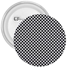 Black And White Checkerboard Background Board Checker 3  Buttons by pakminggu