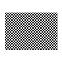 Black And White Checkerboard Background Board Checker Sticker A4 (100 Pack) by pakminggu