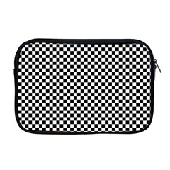 Black And White Checkerboard Background Board Checker Apple Macbook Pro 17  Zipper Case by pakminggu