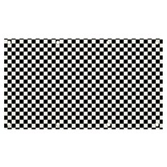 Black And White Checkerboard Background Board Checker Banner And Sign 7  X 4  by pakminggu