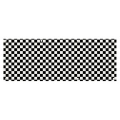 Black And White Checkerboard Background Board Checker Banner And Sign 8  X 3  by pakminggu