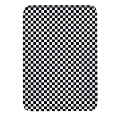 Black And White Checkerboard Background Board Checker Rectangular Glass Fridge Magnet (4 Pack) by pakminggu