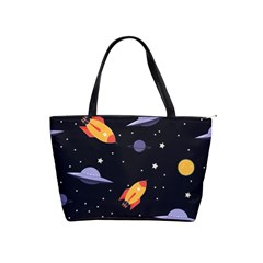 Cosmos Rockets Spaceships Ufos Classic Shoulder Handbag by pakminggu