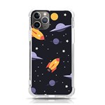 Cosmos Rockets Spaceships Ufos iPhone 11 Pro 5.8 Inch TPU UV Print Case Front