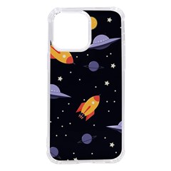 Cosmos Rockets Spaceships Ufos Iphone 14 Pro Max Tpu Uv Print Case by pakminggu