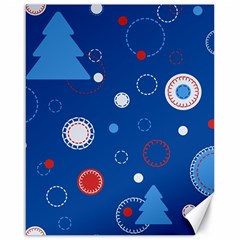 Christmas Pattern Tree Design Canvas 16  X 20  by pakminggu