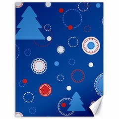 Christmas Pattern Tree Design Canvas 18  X 24  by pakminggu