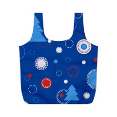 Christmas Pattern Tree Design Full Print Recycle Bag (m) by pakminggu