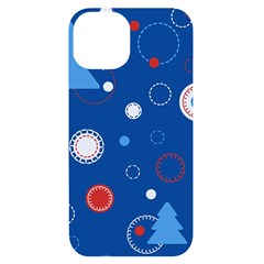 Christmas Pattern Tree Design Iphone 14 Black Uv Print Case by pakminggu