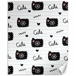 Cute Cameras Doodles Hand Drawn Canvas 16  x 20  15.75 x19.29  Canvas - 1