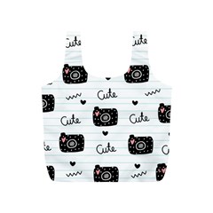 Cute Cameras Doodles Hand Drawn Full Print Recycle Bag (s) by pakminggu