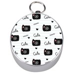 Cute Cameras Doodles Hand Drawn Silver Compasses Front