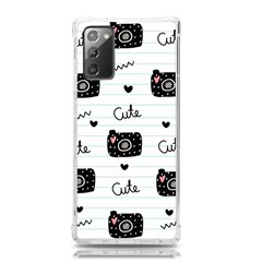 Cute Cameras Doodles Hand Drawn Samsung Galaxy Note 20 Tpu Uv Case by pakminggu