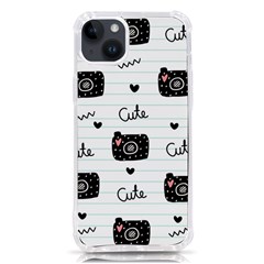 Cute Cameras Doodles Hand Drawn Iphone 14 Plus Tpu Uv Print Case by pakminggu