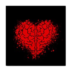 Heart Brain Mind Psychology Doubt Tile Coaster by pakminggu