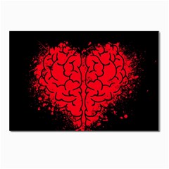 Heart Brain Mind Psychology Doubt Postcards 5  X 7  (pkg Of 10) by pakminggu