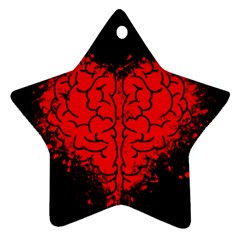 Heart Brain Mind Psychology Doubt Star Ornament (two Sides) by pakminggu