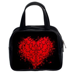 Heart Brain Mind Psychology Doubt Classic Handbag (two Sides) by pakminggu