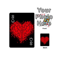 Heart Brain Mind Psychology Doubt Playing Cards 54 Designs (mini) by pakminggu