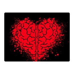 Heart Brain Mind Psychology Doubt Two Sides Premium Plush Fleece Blanket (mini) by pakminggu