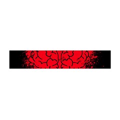 Heart Brain Mind Psychology Doubt Premium Plush Fleece Scarf (mini) by pakminggu