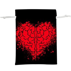 Heart Brain Mind Psychology Doubt Lightweight Drawstring Pouch (xl) by pakminggu