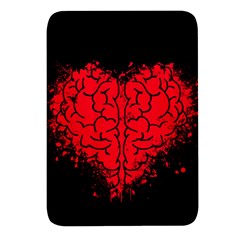 Heart Brain Mind Psychology Doubt Rectangular Glass Fridge Magnet (4 Pack) by pakminggu