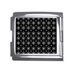 Snowflakes Background Pattern Mega Link Italian Charm (18mm) Front