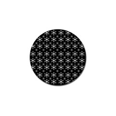 Snowflakes Background Pattern Golf Ball Marker