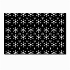 Snowflakes Background Pattern Postcard 4 x 6  (Pkg of 10)