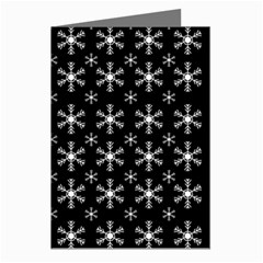 Snowflakes Background Pattern Greeting Cards (Pkg of 8)