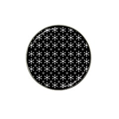 Snowflakes Background Pattern Hat Clip Ball Marker (4 pack)