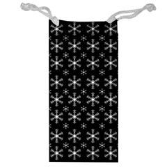 Snowflakes Background Pattern Jewelry Bag