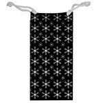 Snowflakes Background Pattern Jewelry Bag Back