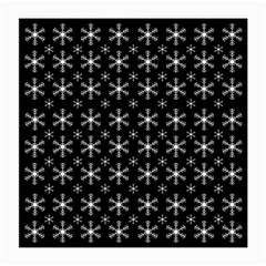 Snowflakes Background Pattern Medium Glasses Cloth (2 Sides)