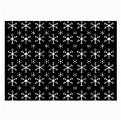 Snowflakes Background Pattern Large Glasses Cloth (2 Sides)