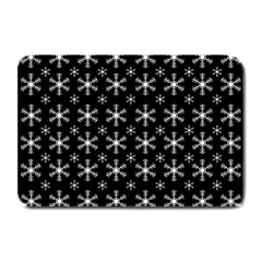 Snowflakes Background Pattern Plate Mats