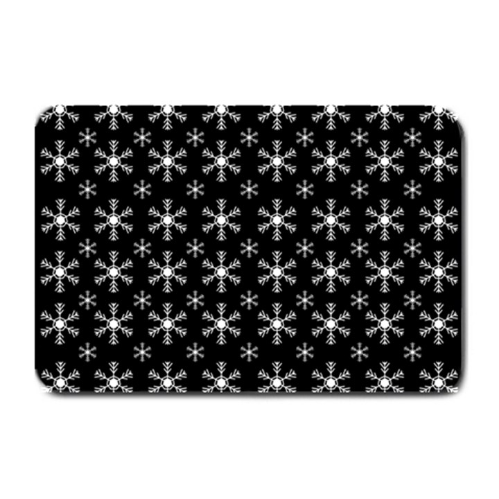 Snowflakes Background Pattern Plate Mats