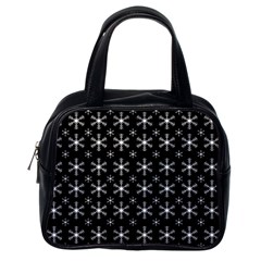 Snowflakes Background Pattern Classic Handbag (One Side)