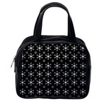 Snowflakes Background Pattern Classic Handbag (Two Sides) Back