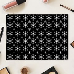 Snowflakes Background Pattern Cosmetic Bag (XL)