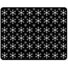 Snowflakes Background Pattern Fleece Blanket (Medium)