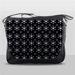 Snowflakes Background Pattern Messenger Bag