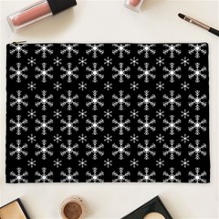 Snowflakes Background Pattern Cosmetic Bag (XXL)