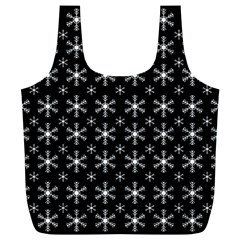 Snowflakes Background Pattern Full Print Recycle Bag (xl) by pakminggu