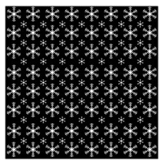 Snowflakes Background Pattern Square Satin Scarf (36  x 36 )