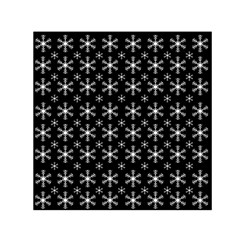 Snowflakes Background Pattern Square Satin Scarf (30  X 30 ) by pakminggu