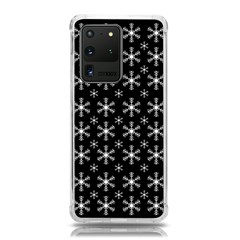 Snowflakes Background Pattern Samsung Galaxy S20 Ultra 6.9 Inch TPU UV Case