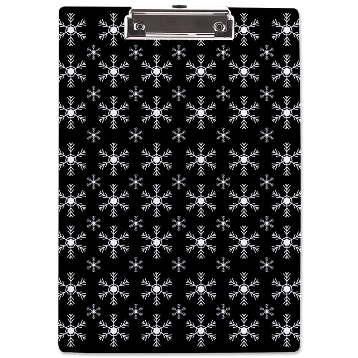 Snowflakes Background Pattern A4 Acrylic Clipboard